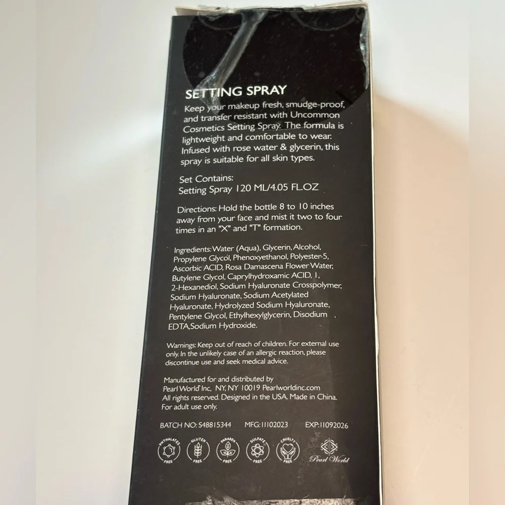 Uncommon Cosmetic Setting Spray NWT